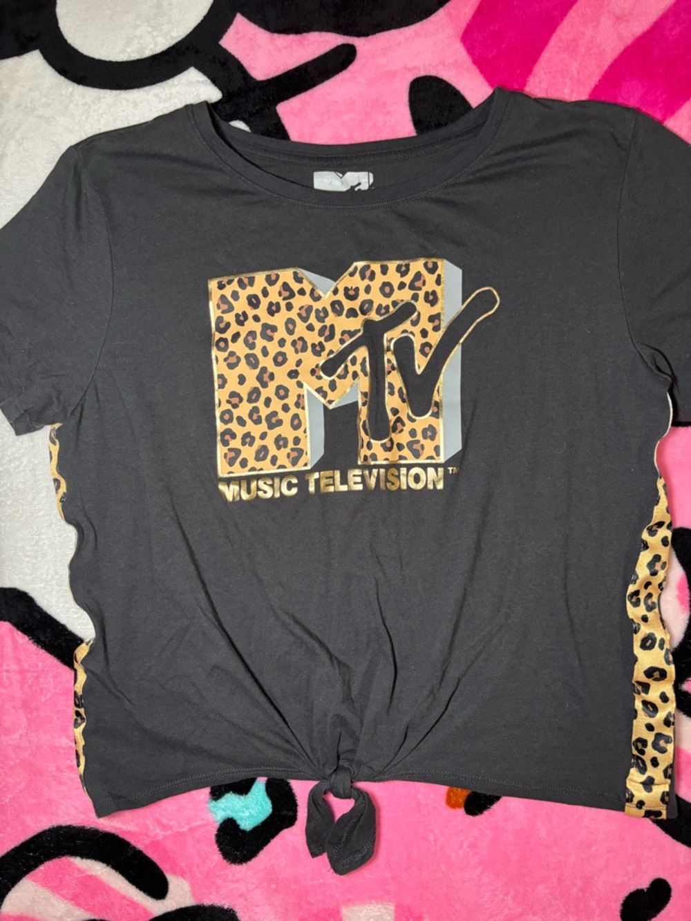 MTV Retro Leopard Print Tee - Picture 8 of 9